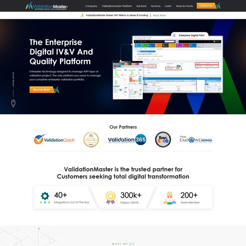 ValidationMaster Digital IV&V Website Re-Design Project Design by OMGuys™