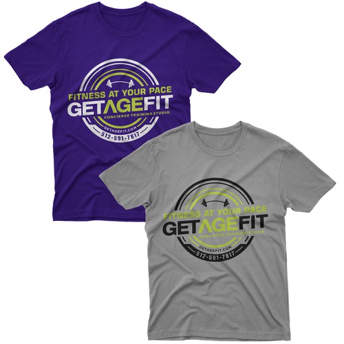 Create Bold, Dynamic Design for Get Age Fit Concierge Studio Apparel Design by -Diamond Head-