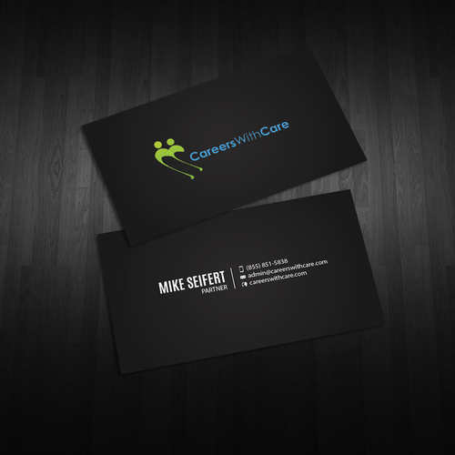 Hire Me business cards Diseño de An'