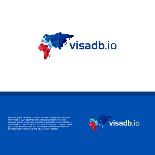 Global visa & immigration platform needs a LOGO. Design by Vanessa Bañares