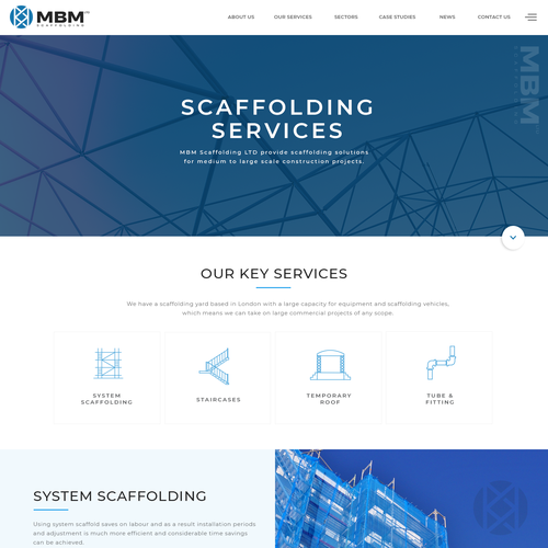 Smart, Clean, Professional - Scaffold Company Website Design by Antons Collective