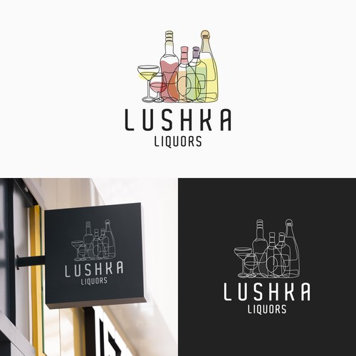 Catchy & Powerful Liquor Store Logo Design by M. Castillo Design