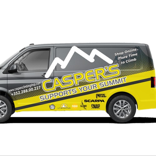 We new eye catching branding for our new van