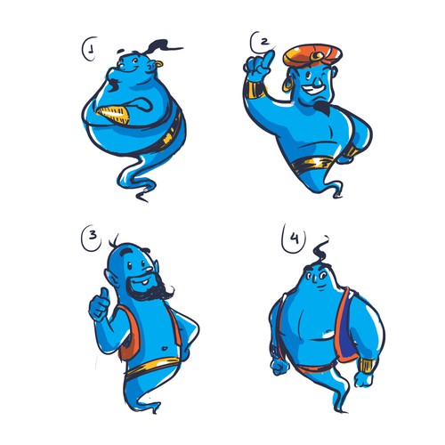 Genie character design | Character or mascot contest