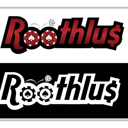 Logo for World-Class Online Poker Player Adam "Roothlus" Levy Design by BW Designs