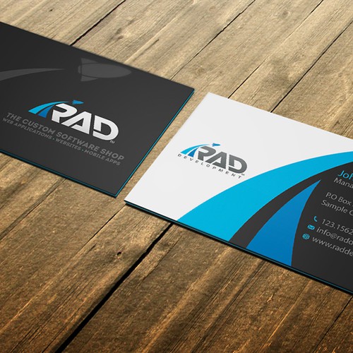 Design A Software Company Business Card You Can't Stop Looking At!! Design by conceptu