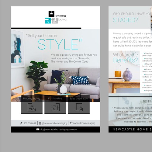 Home Staging Double-sided Flyer UPDATE | Postcard, flyer or print contest