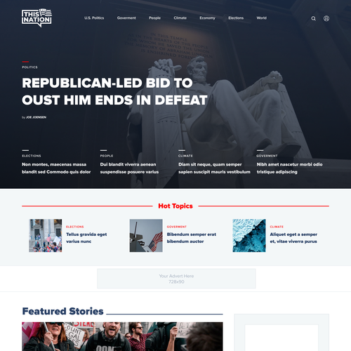 Wordpress Design for Political Blog Design by Ivan Fresh