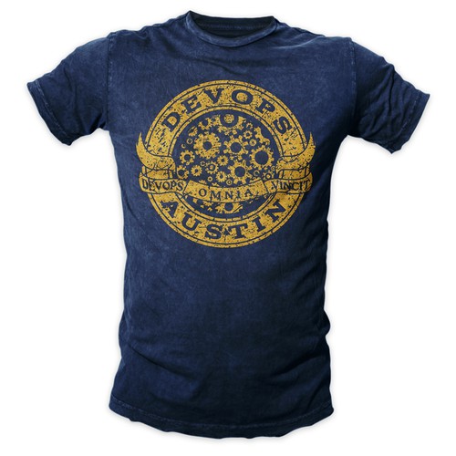 University themed shirt for DevOps Days Austin Ontwerp door deadkid0018