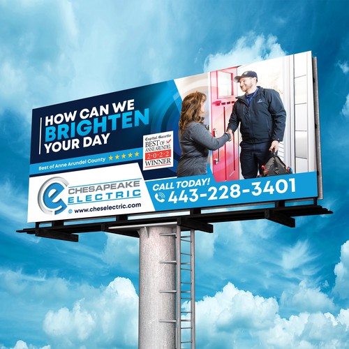 Chesapeake Electric Billboard Design by SoftSkills