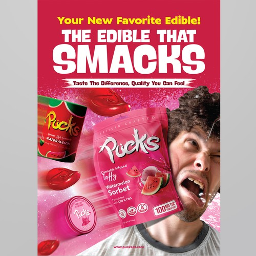 Searching for compelling advertisement for Cannabis edible brand Design by RED DOT