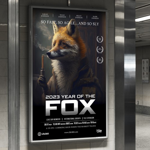 Life360 2023 Year of the Fox Poster Design by Sketch Media™