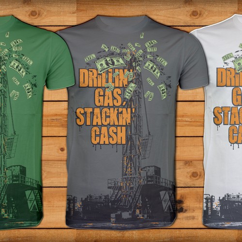 Oil field T-Shirt design! Design by stormyfuego