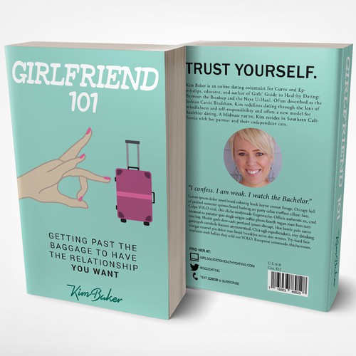 Design a classy, flirty book cover for a dating and relationships book Design by marlinabambina