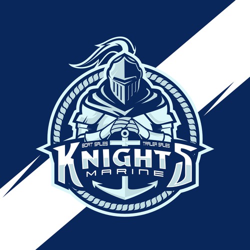 Knight Marine Logo Design by indraDICLVX