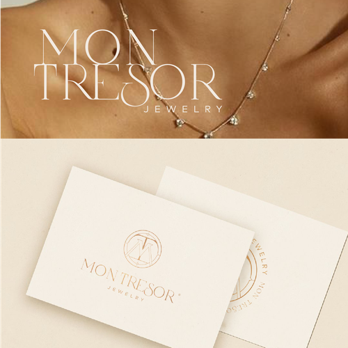 Unique Jewellery brand logo design Design by Studio Clevrik