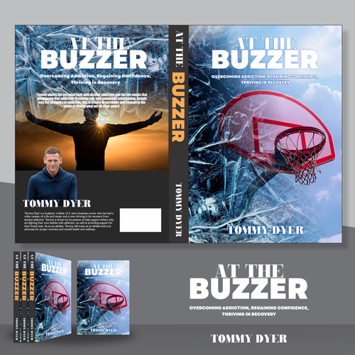 Book cover for inspirational, comeback story out of addiction into recovery! Design by Trovic Designer