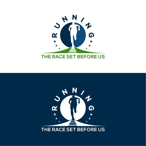 Logo for theme of the year - Running the Race Design by glasvakia