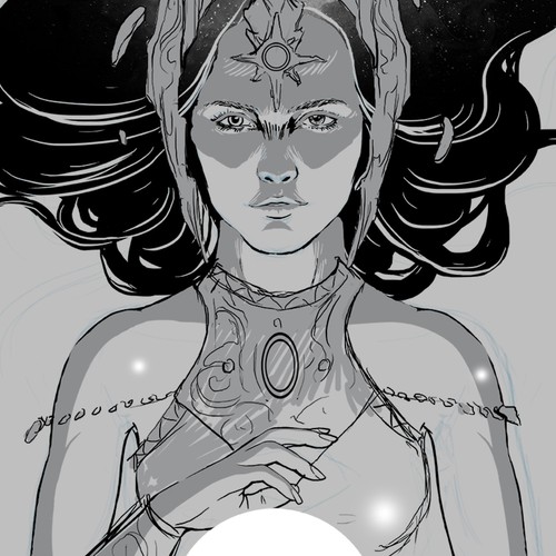 Illustrate a Sci-Fi girl, take over the universe! Design by Ladyego