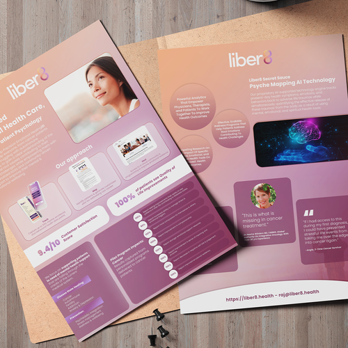 Design a clean, beautiful flyer about our Mental Health company Design by vinnizahra