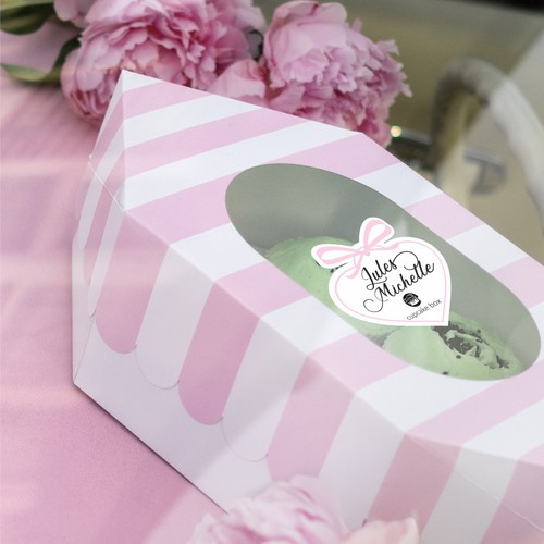 Design a cupcake packaging label Design by Olga Rabodzey