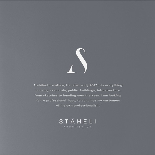 Modern Logo for new Swiss Architecture Office Design by mimi.art
