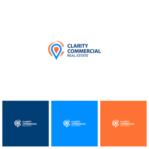 Logo + Brand Guide for Clarity Commercial Real Estate Design by Ronaldy