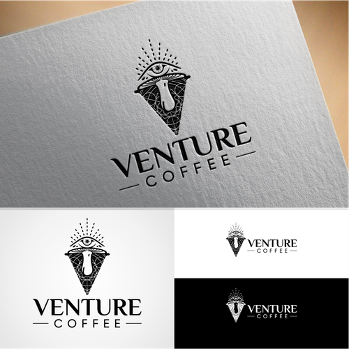 Venture coffee is a newly established coffee company seeking a psychedelic inspired logo! Design by Spidol clasic
