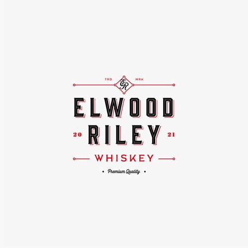 Clean, Classic Whiskey Brand Logo Diseño de RobertEdvin