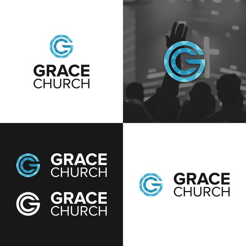 Modern and Sleek Design for Contemporary Church - Grace Church - San Diego Design by logoalley