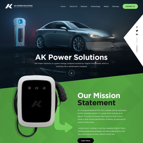 We Need A sharp smart looking Website for a New Energy Company Design by ⚡️unbox.style⚡️