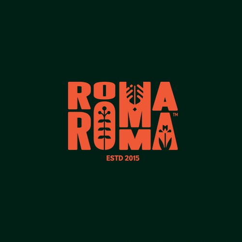 Roma Roma Logo Desing Diseño de Shorttox™