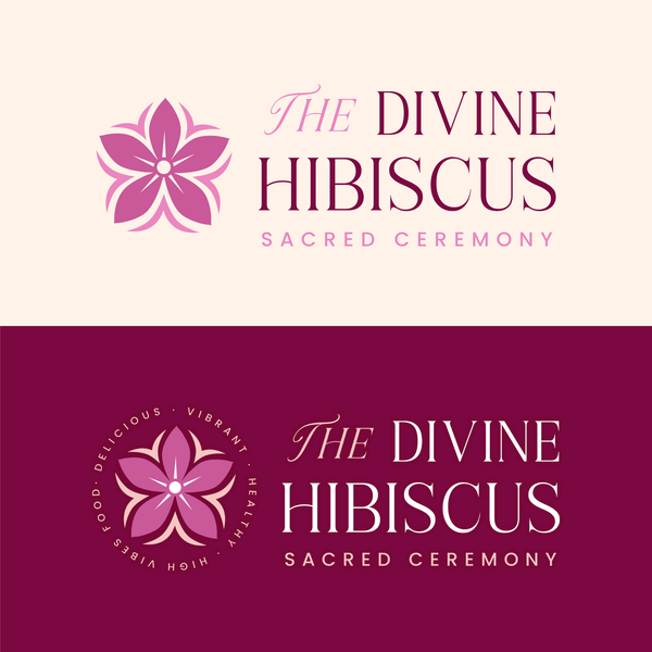 The Divine Hibiscus — Sacred Botanical Brand Identity