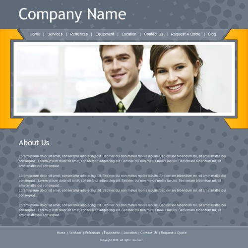1-3 Page Website Template Design von vinodkhakra