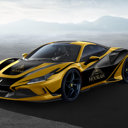 Ferrari f8 tributo design for www.thehookah.de advertising