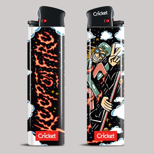 Create illustrations for a limited collection of Cricket Lighters (Multiple Winners) Design by Visual Martyr