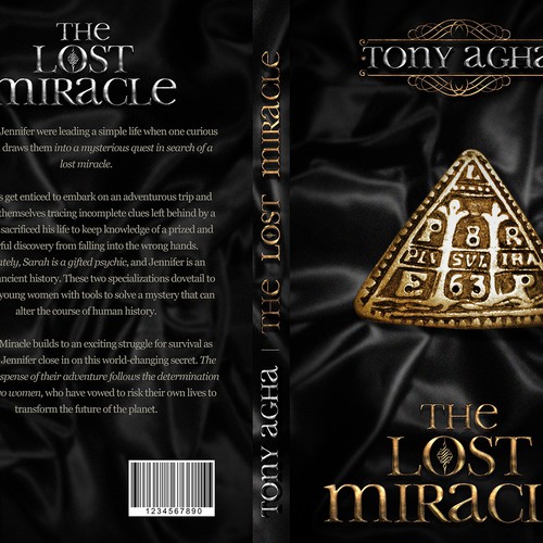 Book cover for suspense thriller 'The Lost Miracle' Design by Aliax_Design