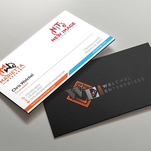 Powerful business card for large towing enterprise Design by kaylee CK