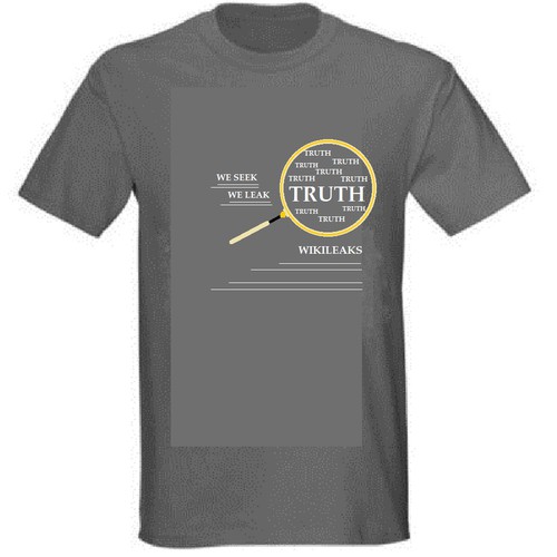 New t-shirt design(s) wanted for WikiLeaks Diseño de Vinutha V H