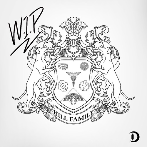 DOTURNALさんのFamily Crest Tattoo Designデザイン