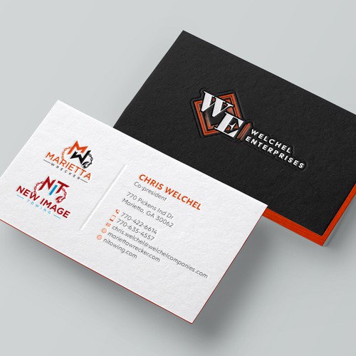 Powerful business card for large towing enterprise Design by Design sp