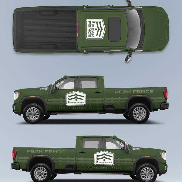 Design by DuhaCreative titled "PEAK FENCE Wrap Design"