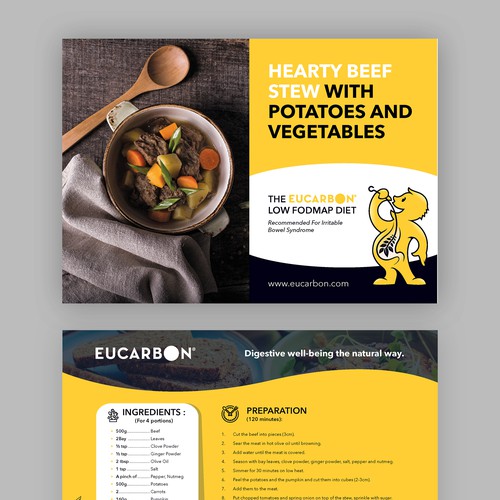 Recipe flyer template Design by Krishna Arts