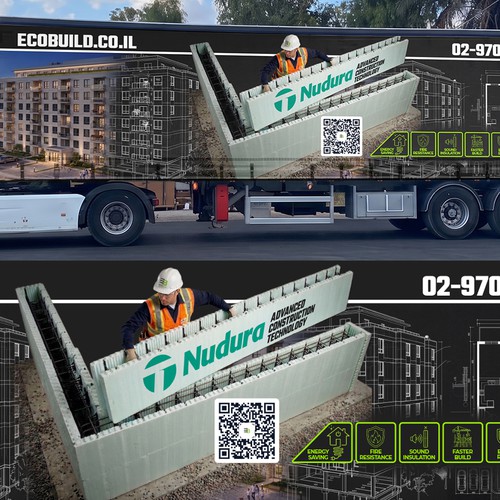 "Design the Future of Construction – Iconic 3D Truck Wrap + $2,000 Production Contract" winning Logo design