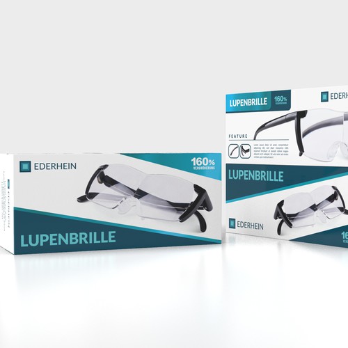 Design a product packaging for a magnifying glasses Design by -RD-