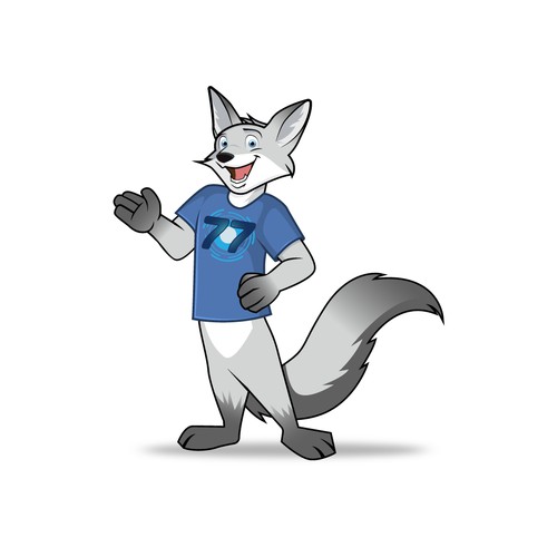 "silver fox 77" (cartoon/comic style) for our new website Design by RF.design