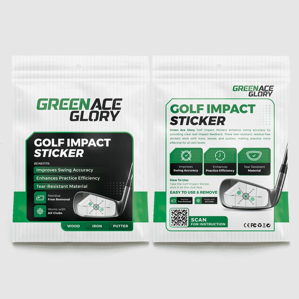 Polybag Packaging Design for Golf Training Product