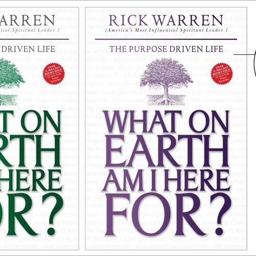 Book cover redesign for "What on Earth Am I Here For? The Purpose Driven Life" by Rick Warren Design by Puppy-Apple