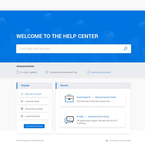 Design A Service Desk Used By Thousands Of Client Webdesign