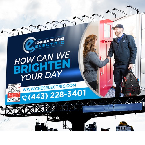 Chesapeake Electric Billboard Design by Sketch Media™